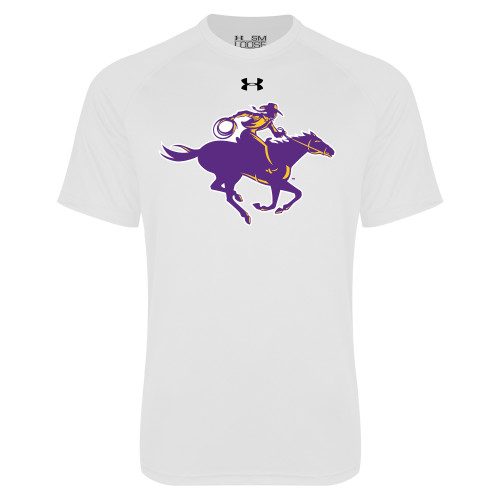  Under Armour White Tech Tee - Cowgirl Riding