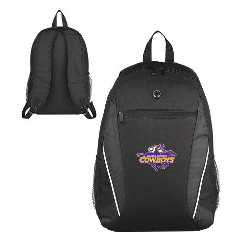  Homerun Black Computer Backpack - Primary Logo