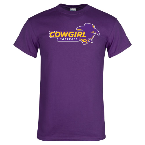  Purple T Shirt - Cowgirls Softball