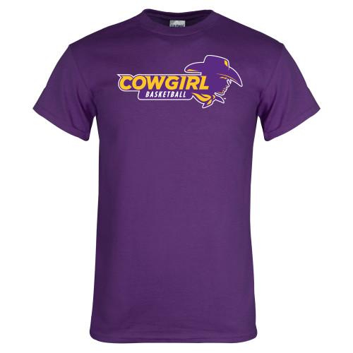  Purple T Shirt - Cowgirls Basketball