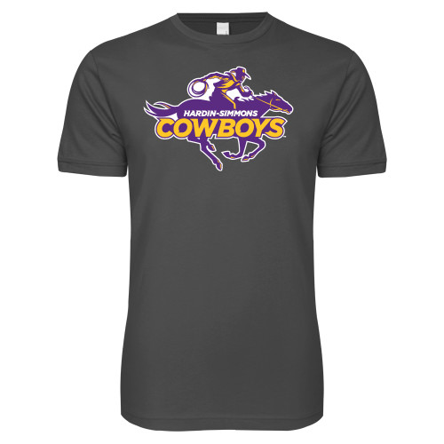  Next Level Charcoal SoftStyle T Shirt - Primary Logo