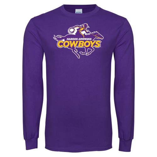  Purple Long Sleeve T Shirt - Primary Logo