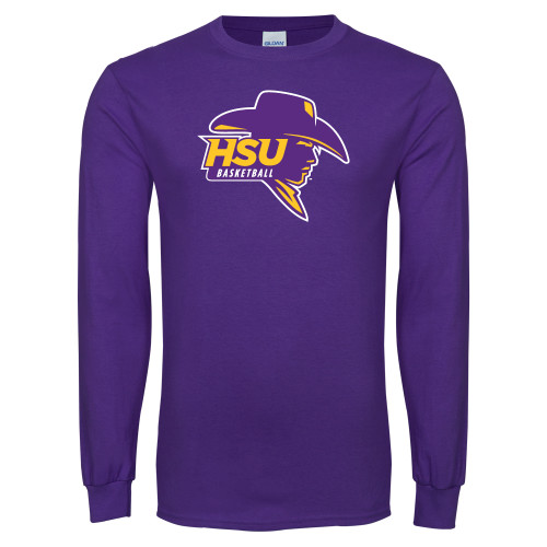  Purple Long Sleeve T Shirt - Mens Basketball
