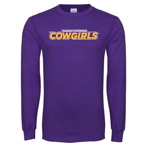  Purple Long Sleeve T Shirt - Hardin-Simmons Cowgirls