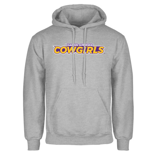  Grey Fleece Hoodie - Hardin-Simmons Cowgirls