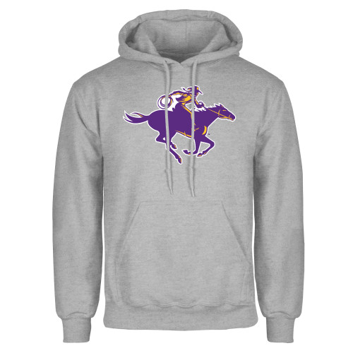  Grey Fleece Hoodie - Cowgirl Riding