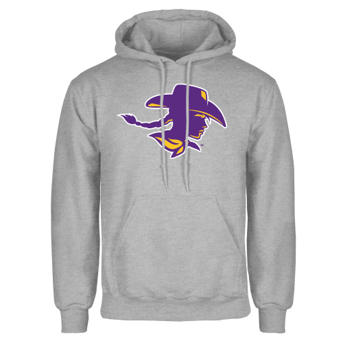 Grey Fleece Hoodie - Cowgirl Head