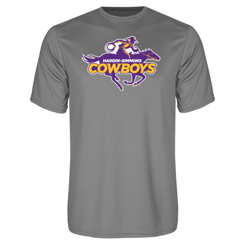  Grey Concrete Performance Tee - Primary Logo