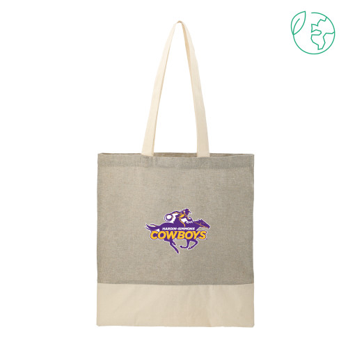  Split Recycled Grey Cotton Twill Convention Tote - Primary Logo