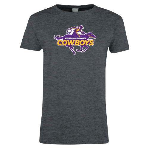  Womens Dark Heather Short Sleeve Tee - Primary Logo