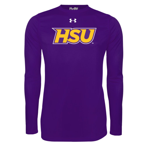  Under Armour Purple Long Sleeve Tech Tee - HSU