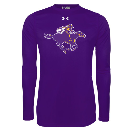  Under Armour Purple Long Sleeve Tech Tee - Cowgirl Riding