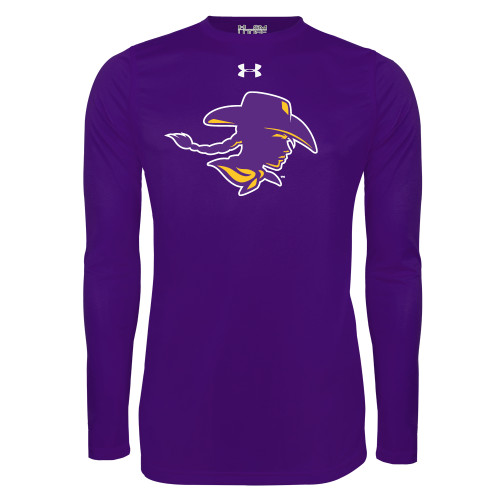  Under Armour Purple Long Sleeve Tech Tee - Cowgirl Head