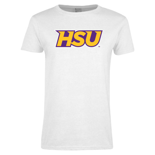  Womens White Short Sleeve Tee - HSU