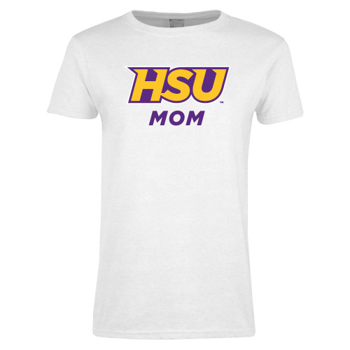  Womens White Short Sleeve Tee - Mom