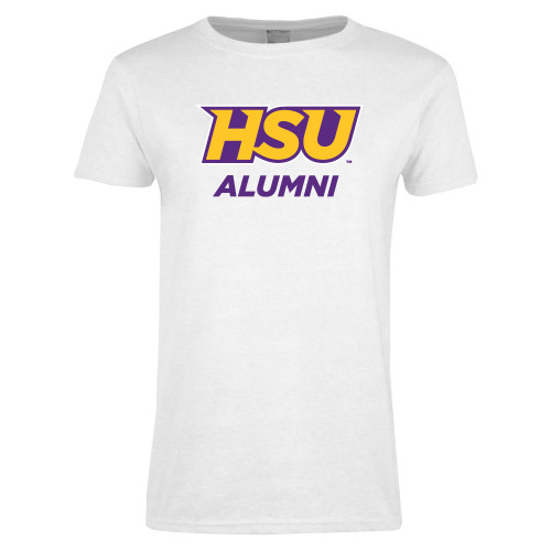  Womens White Short Sleeve Tee - Alumni