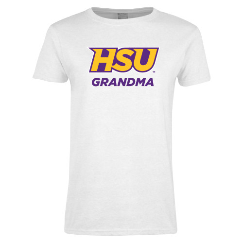  Womens White Short Sleeve Tee - Grandma