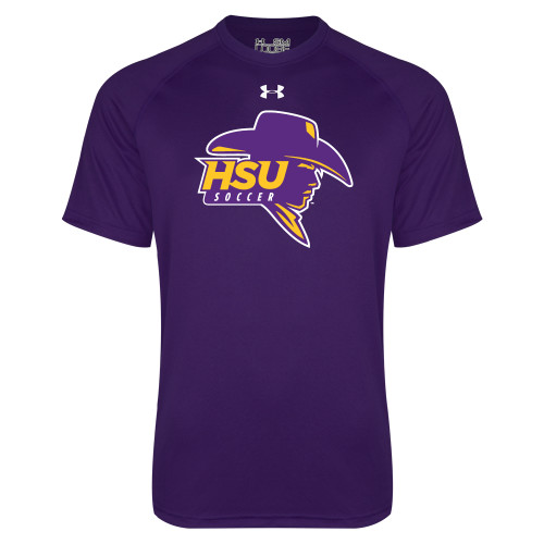  Under Armour Purple Tech Tee - Mens Soccer