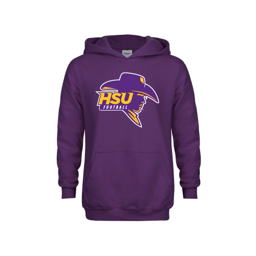  Youth Purple Fleece Hoodie - Football