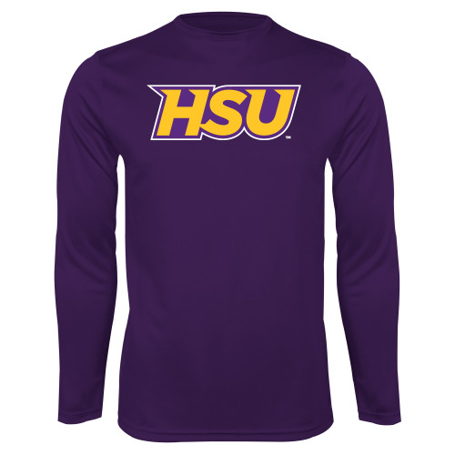  Purple Performance Long Sleeve Shirt - HSU