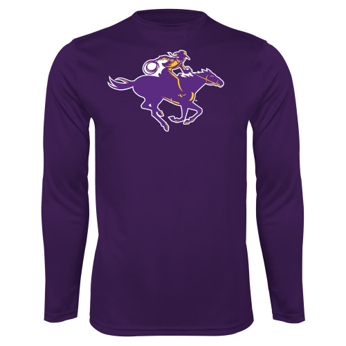  Purple Performance Long Sleeve Shirt - Cowgirl Riding