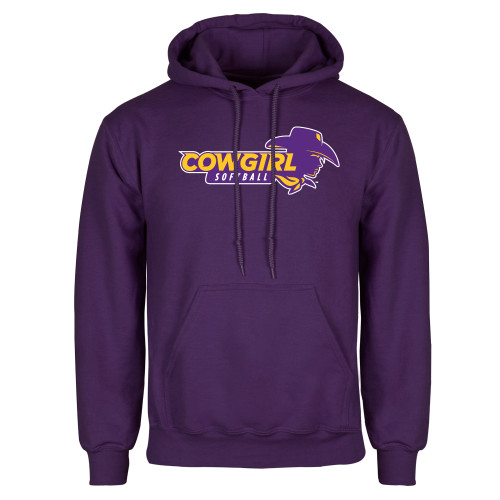  Purple Fleece Hoodie - Cowgirls Softball
