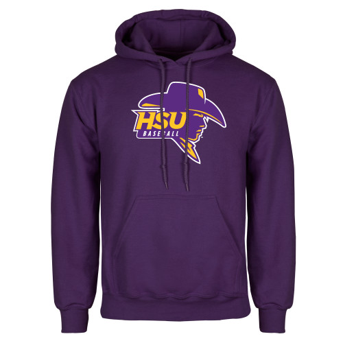  Purple Fleece Hoodie - Baseball