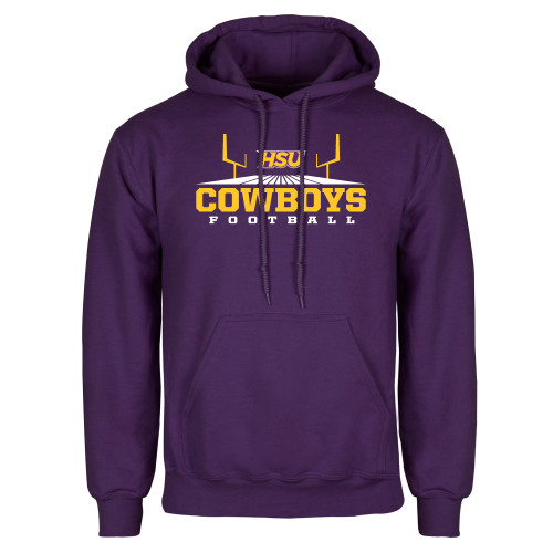  Purple Fleece Hoodie - Cowboys Football w/ Field