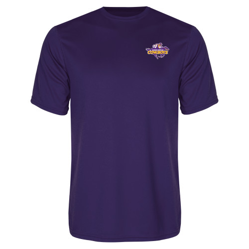  Purple Performance Tee - Primary Logo