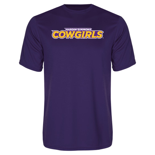  Purple Performance Tee - Hardin-Simmons Cowgirls