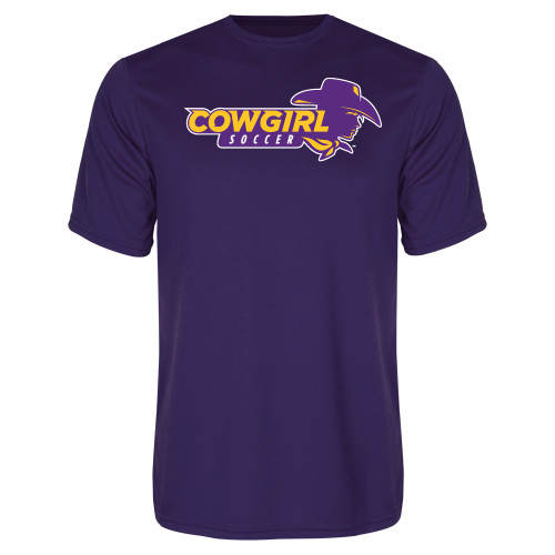  Purple Performance Tee - Cowgirls Soccer