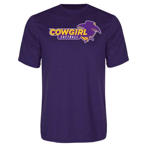  Purple Performance Tee - Cowgirls Softball