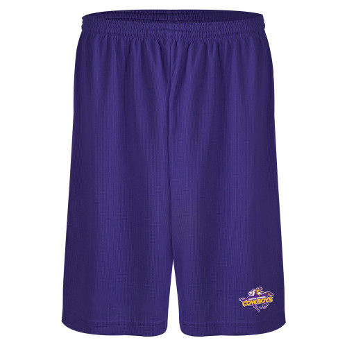  Purple Performance Classic 9 Inch Short - Primary Logo