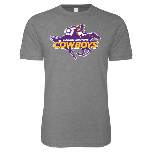  Next Level Heather Grey SoftStyle T Shirt - Primary Logo