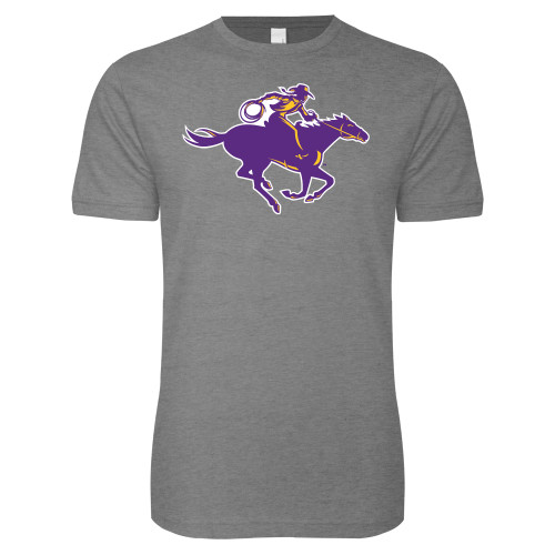  Next Level Heather Grey SoftStyle T Shirt - Cowgirl Riding