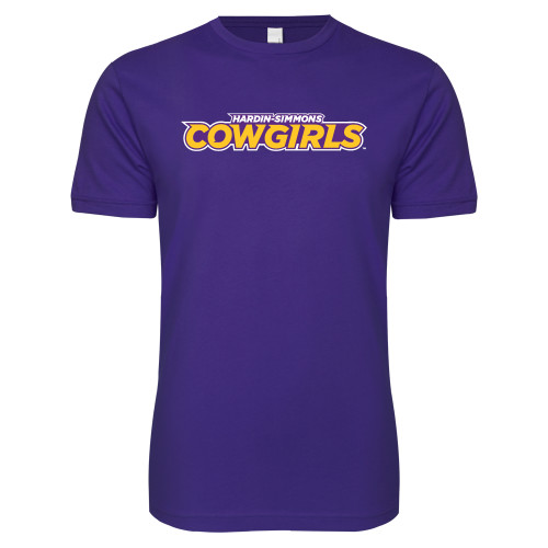  Next Level Purple SoftStyle T Shirt - Hardin-Simmons Cowgirls