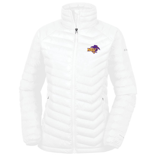  Columbia Womens White Powder Lite Jacket - HSU Cowgirl