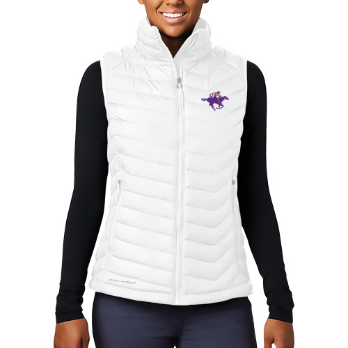  Columbia Womens White Powder Lite Vest - Cowgirl Riding