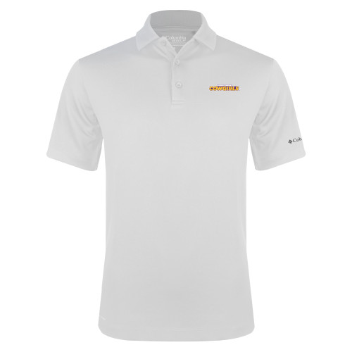  Columbia White Omni Wick Drive Polo - Hardin-Simmons Cowgirls