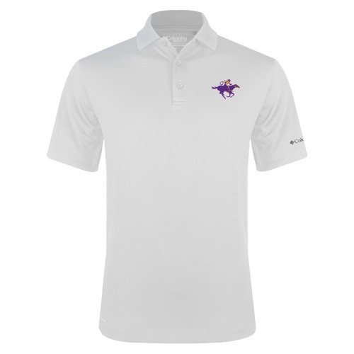  Columbia White Omni Wick Drive Polo - Cowgirl Riding
