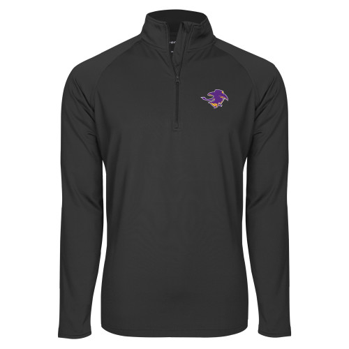  Sport Tek Charcoal Sport Wick Stretch 1/2 Zip Pullover - Cowgirl Head