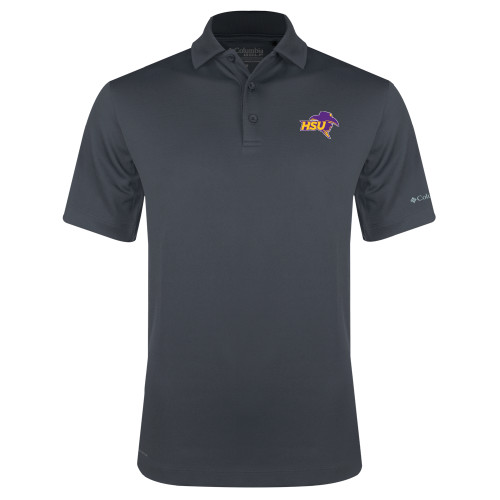  Columbia Charcoal Omni Wick Drive Polo - HSU Cowboy