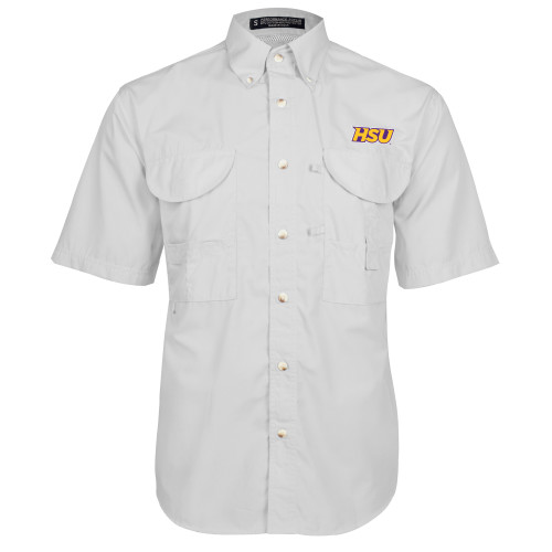  White Fishing Shirt Performance Short Sleeve - HSU