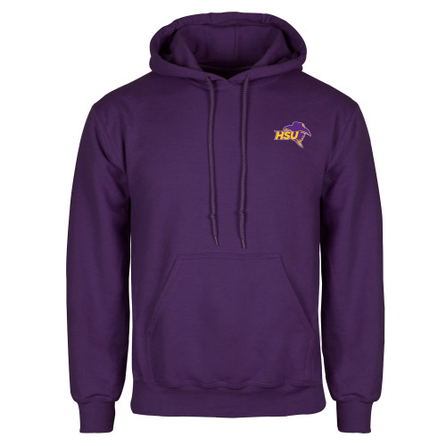  Purple Fleece Hoodie - HSU Cowboy