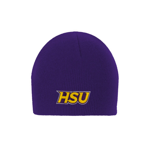  Purple Knit Beanie - HSU