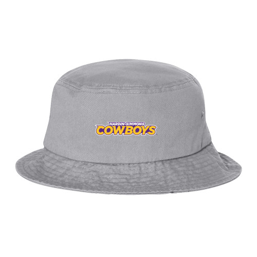  Sportsman Grey Bucket Hat - Hardin-Simmons Cowboys
