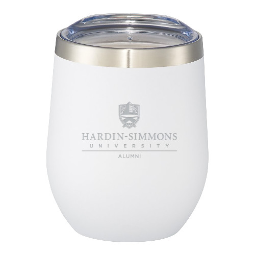  Corzo Vacuum Insulated White Cup 12oz - Alumni Vertical Engraved