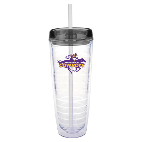  Tritan Double Wall Tumbler w/Charcoal Top 26oz - Primary Logo