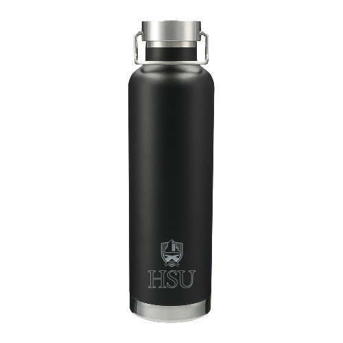  Thor Copper Vacuum Insulated Black Bottle 32oz - HSU Vertical Engraved