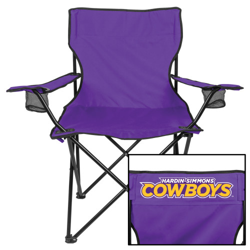  Deluxe Purple Captains Chair - Hardin-Simmons Cowboys